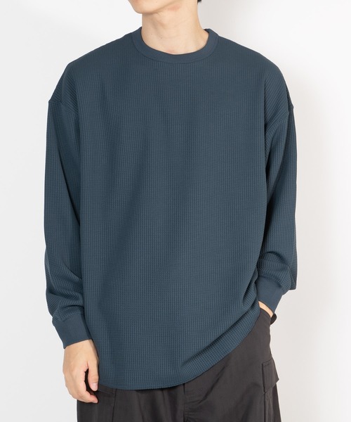 DAIWA PIER39(ダイワピア39)の「TECH THERMAL CREW L/S BE-34026W(Tシャツ/カットソー・メンズ・オフホワイト/ネイビー/ブラック・MEDIUM/LARGE/X-LARGE/SMALL)」の1枚目の写真