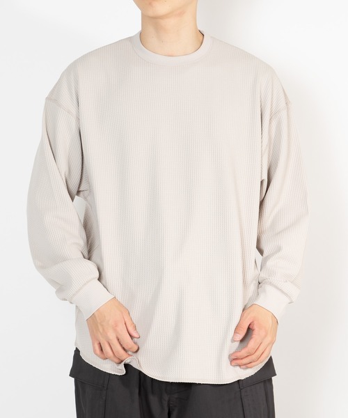 DAIWA PIER39(ダイワピア39)の「TECH THERMAL CREW L/S BE-34026W(Tシャツ/カットソー・メンズ・オフホワイト/ネイビー/ブラック・MEDIUM/LARGE/X-LARGE/SMALL)」の2枚目の写真