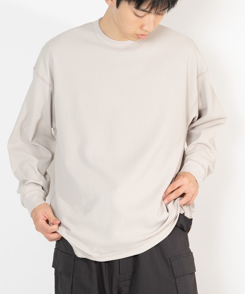 DAIWA PIER39(ダイワピア39)の「TECH THERMAL CREW L/S BE-34026W(Tシャツ/カットソー・メンズ・オフホワイト/ネイビー/ブラック・MEDIUM/LARGE/X-LARGE/SMALL)」の5枚目の写真