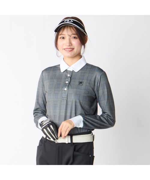 FILA GOLF(フィラゴルフ )の「【FILA GOLF/フィラゴルフ】レディースストレッチ長袖シャツ ゴルフ 吸汗速乾(ポロシャツ・レディース・グレー/ブラウン系その他・X-LARGE/MEDIUM/LARGE)」の19枚目の写真