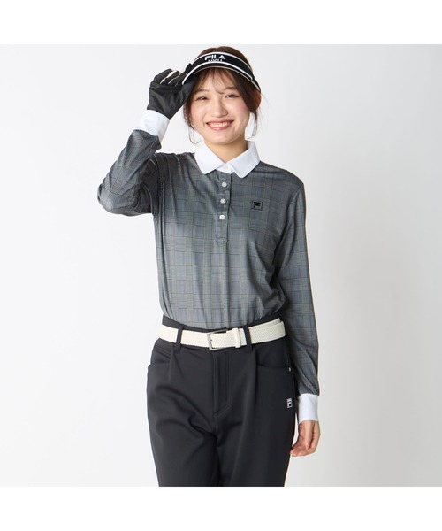 FILA GOLF(フィラゴルフ )の「【FILA GOLF/フィラゴルフ】レディースストレッチ長袖シャツ ゴルフ 吸汗速乾(ポロシャツ・レディース・グレー/ブラウン系その他・X-LARGE/MEDIUM/LARGE)」の18枚目の写真
