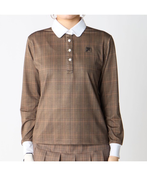 FILA GOLF(フィラゴルフ )の「【FILA GOLF/フィラゴルフ】レディースストレッチ長袖シャツ ゴルフ 吸汗速乾(ポロシャツ・レディース・グレー/ブラウン系その他・X-LARGE/MEDIUM/LARGE)」の14枚目の写真