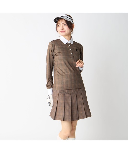 FILA GOLF(フィラゴルフ )の「【FILA GOLF/フィラゴルフ】レディースストレッチ長袖シャツ ゴルフ 吸汗速乾(ポロシャツ・レディース・グレー/ブラウン系その他・X-LARGE/MEDIUM/LARGE)」の8枚目の写真
