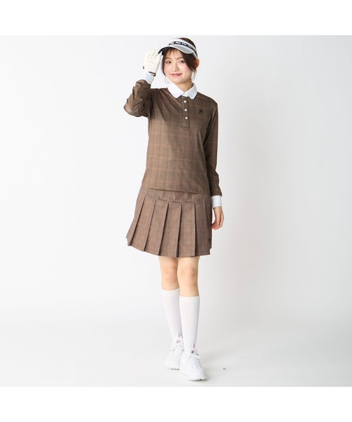 FILA GOLF(フィラゴルフ )の「【FILA GOLF/フィラゴルフ】レディースストレッチ長袖シャツ ゴルフ 吸汗速乾(ポロシャツ・レディース・グレー/ブラウン系その他・X-LARGE/MEDIUM/LARGE)」の7枚目の写真