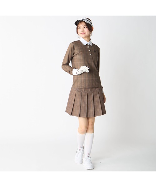 FILA GOLF(フィラゴルフ )の「【FILA GOLF/フィラゴルフ】レディースストレッチ長袖シャツ ゴルフ 吸汗速乾(ポロシャツ・レディース・グレー/ブラウン系その他・X-LARGE/MEDIUM/LARGE)」の6枚目の写真