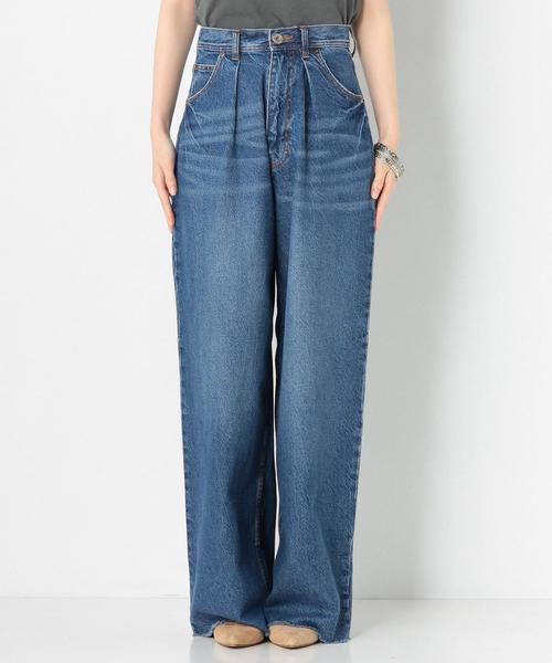 Another Edition（アナザーエディション）の「デニムワイドパンツ/AEBC DNM WIDE PT（デニムパンツ・レディース・コバルトブルー・SMALL/MEDIUM）」の3枚目の写真