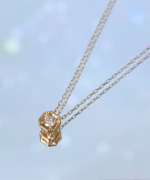 【K10】ダイヤモンドネックレス<全長約40.2cm(調節した時の長さ36.9㎝)>
