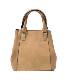 titivate | ﾌｪｲｸｽｳｪｰﾄﾞ異素材切替ﾊﾝﾄﾞﾊﾞｯｸﾞ(ハンドバッグ)