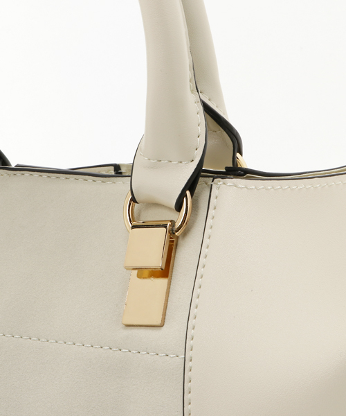 titivate(ティティベイト)の「フェイクスウェード異素材切替ハンドバッグ(ハンドバッグ・レディース・キャメル/ブラック/ライトベージュ/ネイビー/ブラウン・FREE)」の21枚目の写真