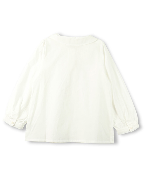 BRANSHES(ブランシェス)の「【フォーマル対応】丸襟長袖シャツ(シャツ/ブラウス・キッズ・オフホワイト・110cm/140cm/120cm/130cm/100cm)」の5枚目の写真