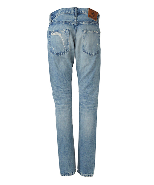 HYSTERIC GLAMOUR（ヒステリックグラマー）の「SK加工BAND AID プリント デニムスリムストレートパンツ（デニムパンツ・レディース・インディゴブルー・24inch/25inch/26inch/27inch/28inch）」の3枚目の写真