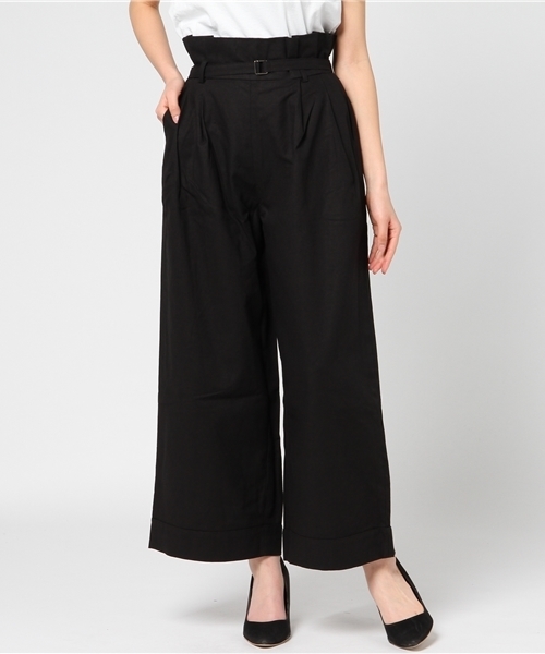 MERLOT（メルロー）の「ハイウエストベルト付きワイドパンツ4999（その他パンツ・レディース・ネイビー/ブルー/カーキ/ブラック/ベージュ・FREE）」の6枚目の写真