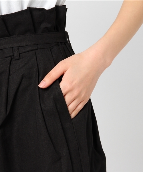 MERLOT（メルロー）の「ハイウエストベルト付きワイドパンツ4999（その他パンツ・レディース・ネイビー/ブルー/カーキ/ブラック/ベージュ・FREE）」の12枚目の写真