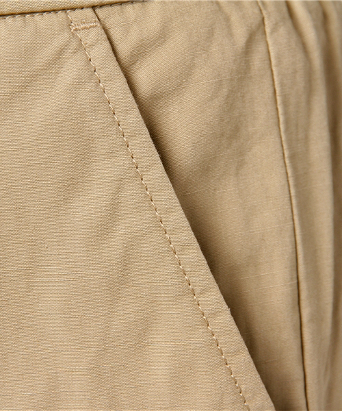 SHIPS Days（シップスデイズ）の「SHIPS Days STANDARD: コットンリネン ワイド パンツ(ベージュ)（その他パンツ・レディース・カーキ・SMALL/LARGE/MEDIUM）」の4枚目の写真