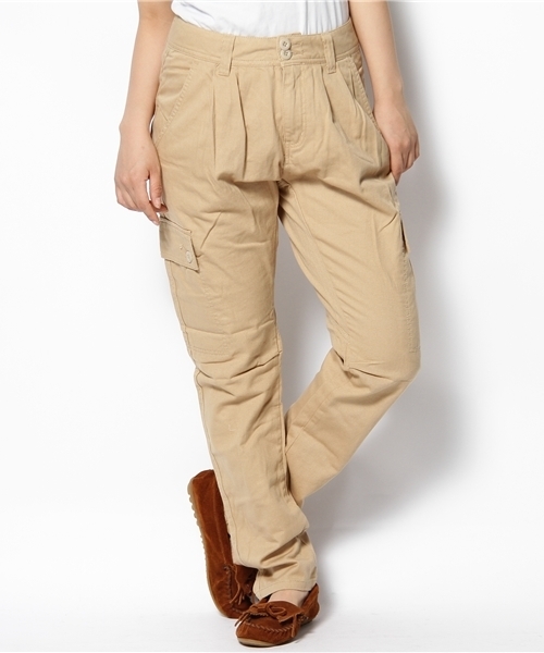 WEGO(ウィゴー)の「サルエルカーゴPT(カーゴパンツ・レディース・ブラック/ベージュ/カーキ・SMALL/MEDIUM)」の3枚目の写真