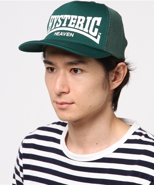 HYSTERIC GLAMOUR（ヒステリックグラマー）の「SPORTS LOGO プリント メッシュキャップ（キャップ・メンズ・ホワイト/グリーン/ブラック・FREE）」の3枚目の写真