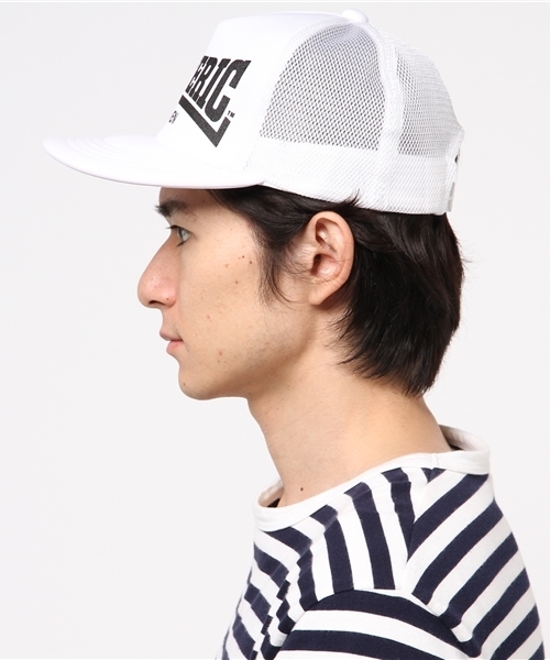 HYSTERIC GLAMOUR（ヒステリックグラマー）の「SPORTS LOGO プリント メッシュキャップ（キャップ・メンズ・ホワイト/グリーン/ブラック・FREE）」の4枚目の写真