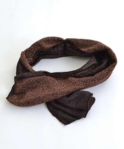 MERLOT（メルロー）の「ラメヘアバンドターバン4362（ヘアバンド・レディース・ブラウン/シルバー/ピンク/ネイビー・FREE）」の9枚目の写真