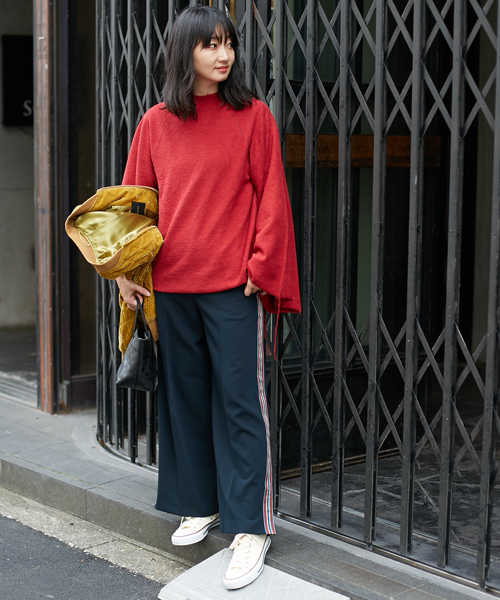 AMERICAN RAG CIE（アメリカンラグシー）の「AMERICAN RAG CIE ダブルクロスラインパンツ（その他パンツ・レディース・ブラック/ネイビー・0/1）」の17枚目の写真