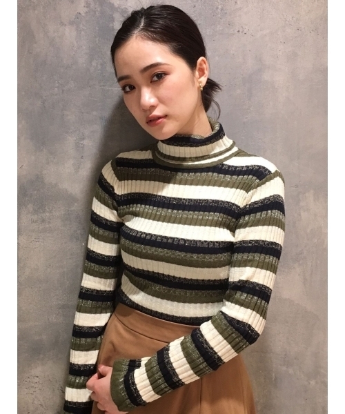 Murua ムルーア の ラメボーダータイトニット ニット セーター Wear Murua ムルーア の ラメボーダータイトニット ニット セーター Wear