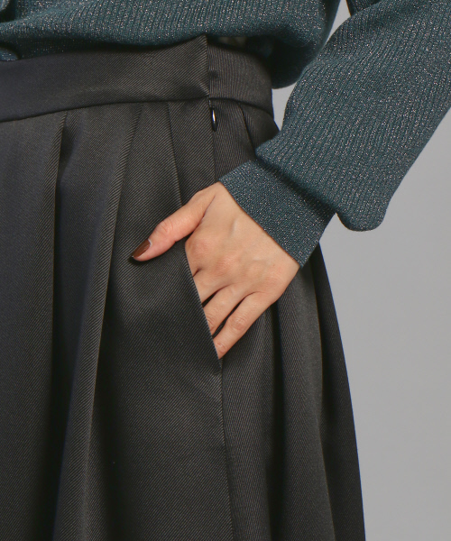 qualite（カリテ）の「サテンカルゼタックスカーチョ（その他パンツ・レディース・ブラック/ピンクベージュ・38/36/34）」の7枚目の写真