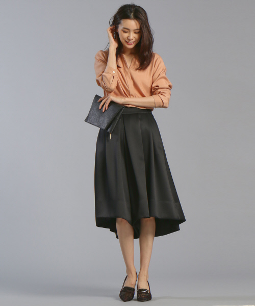 qualite（カリテ）の「サテンカルゼタックスカーチョ（その他パンツ・レディース・ブラック/ピンクベージュ・38/36/34）」の14枚目の写真