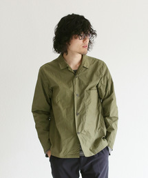 quadro | ナイロンタフタ塩縮加工オープンカラーカバオール(カバーオール)