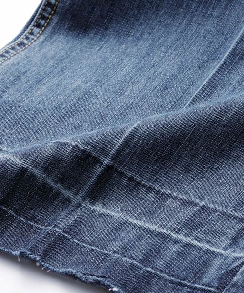 RANAN（ラナン）の「きれい見えワイドデニム（デニムパンツ・レディース・インディゴブルー/ブルー/オフホワイト・61/64/67/73/70）」の12枚目の写真