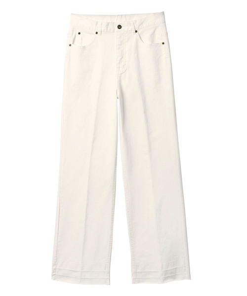 RANAN（ラナン）の「きれい見えワイドデニム（デニムパンツ・レディース・インディゴブルー/ブルー/オフホワイト・61/64/67/73/70）」の11枚目の写真