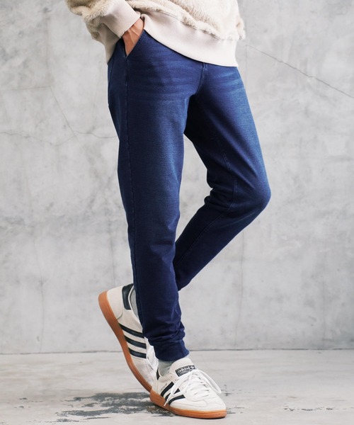jiggys shop(ジギーズショップ)の「デニム スウェットパンツ ストレッチ イージーパンツ ジョガーパンツ ワンマイルウェア(デニムパンツ・メンズ・ライトブルー/グレー/インディゴブルー/ブルー/ブラック/ブルー系その他/ブルー系その他2/ブラック系その他/ブラック系その他2/ブルー系その他3/ブルー系その他4/ブルー系その他5・SMALL/MEDIUM/LARGE/X-LARGE/XX-LARGE)」の7枚目の写真