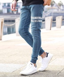 jiggys shop | スウェット デニム ストレッチ ジョガーパンツ ワンマイルウェア(デニムパンツ)