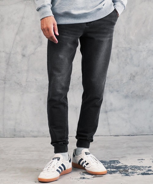 jiggys shop(ジギーズショップ)の「デニム スウェットパンツ ストレッチ イージーパンツ ジョガーパンツ ワンマイルウェア(デニムパンツ・メンズ・ライトブルー/グレー/インディゴブルー/ブルー/ブラック/ブルー系その他/ブルー系その他2/ブラック系その他/ブラック系その他2/ブルー系その他3/ブルー系その他4/ブルー系その他5・SMALL/MEDIUM/LARGE/X-LARGE/XX-LARGE)」の2枚目の写真