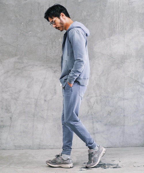 jiggys shop(ジギーズショップ)の「デニム スウェットパンツ ストレッチ イージーパンツ ジョガーパンツ ワンマイルウェア(デニムパンツ・メンズ・ライトブルー/グレー/インディゴブルー/ブルー/ブラック/ブルー系その他/ブルー系その他2/ブラック系その他/ブラック系その他2/ブルー系その他3/ブルー系その他4/ブルー系その他5・SMALL/MEDIUM/LARGE/X-LARGE/XX-LARGE)」の16枚目の写真