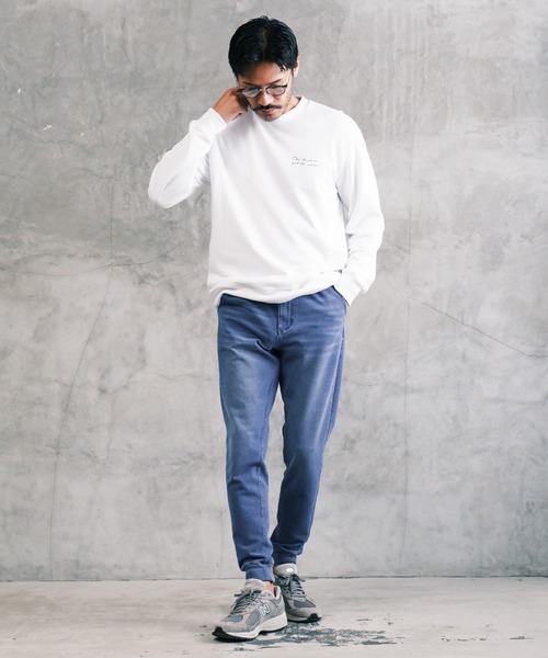 jiggys shop(ジギーズショップ)の「デニム スウェットパンツ ストレッチ イージーパンツ ジョガーパンツ ワンマイルウェア(デニムパンツ・メンズ・ライトブルー/グレー/インディゴブルー/ブルー/ブラック/ブルー系その他/ブルー系その他2/ブラック系その他/ブラック系その他2/ブルー系その他3/ブルー系その他4/ブルー系その他5・SMALL/MEDIUM/LARGE/X-LARGE/XX-LARGE)」の21枚目の写真