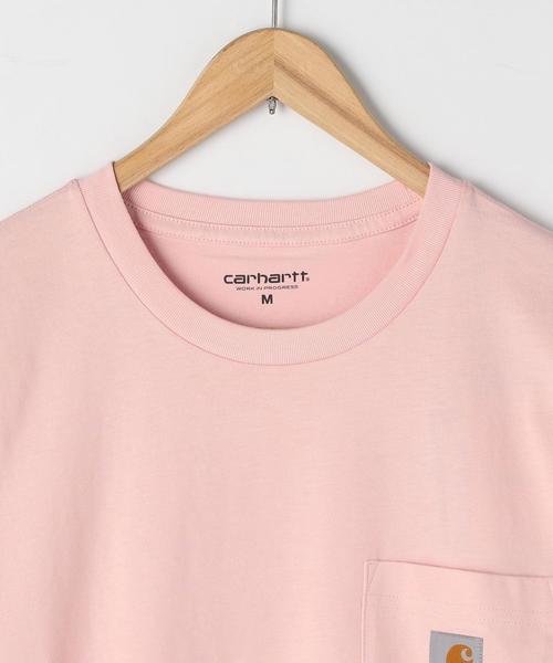 Carhartt（カーハート）の「Carhartt(カーハート)ポケットTシャツ（Tシャツ/カットソー・メンズ・ライトピンク/ホワイト/ターコイズブルー・SMALL/LARGE/MEDIUM/X-LARGE）」の6枚目の写真