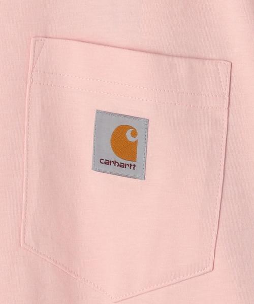 Carhartt（カーハート）の「Carhartt(カーハート)ポケットTシャツ（Tシャツ/カットソー・メンズ・ライトピンク/ホワイト/ターコイズブルー・SMALL/LARGE/MEDIUM/X-LARGE）」の10枚目の写真