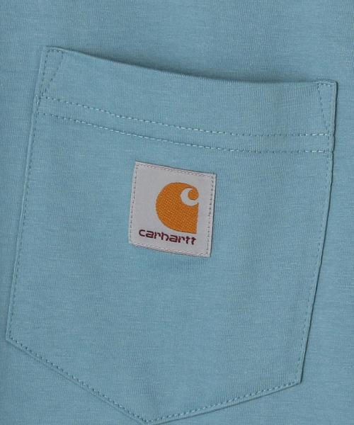 Carhartt（カーハート）の「Carhartt(カーハート)ポケットTシャツ（Tシャツ/カットソー・メンズ・ライトピンク/ホワイト/ターコイズブルー・SMALL/LARGE/MEDIUM/X-LARGE）」の16枚目の写真