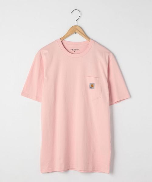 Carhartt（カーハート）の「Carhartt(カーハート)ポケットTシャツ（Tシャツ/カットソー・メンズ・ライトピンク/ホワイト/ターコイズブルー・SMALL/LARGE/MEDIUM/X-LARGE）」の11枚目の写真