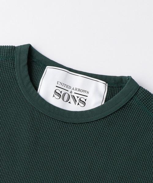 UNITED ARROWS & SONS(ユナイテッドアローズアンドサンズ)の「UNITED ARROWS & SONS(ユナイテッドアローズ&サンズ)CTN THRML L/SL ◆(Tシャツ/カットソー・メンズ・ホワイト/ダークグリーン/ワインレッド・SMALL/MEDIUM/LARGE)」の5枚目の写真