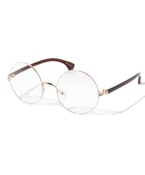 WEGO（ウィゴー）の「WEGO/ラウンドタイプ（メガネ・メンズ・シルバー/ゴールド・FREE）」の2枚目の写真