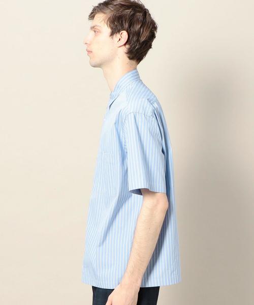 BEAUTY&YOUTH UNITED ARROWS（ビューティーアンドユースユナイテッドアローズ）の「BY ストライプ スナップボタン ワイドフォルム シャツ -MADE IN JAPAN-（シャツ/ブラウス・メンズ・コバルトブルー/ライトブルー・MEDIUM/X-LARGE/LARGE/SMALL）」の13枚目の写真