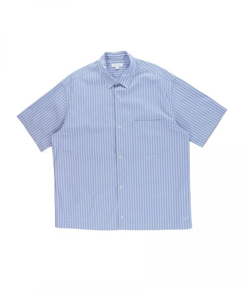 BEAUTY&YOUTH UNITED ARROWS（ビューティーアンドユースユナイテッドアローズ）の「BY ストライプ スナップボタン ワイドフォルム シャツ -MADE IN JAPAN-（シャツ/ブラウス・メンズ・コバルトブルー/ライトブルー・MEDIUM/X-LARGE/LARGE/SMALL）」の16枚目の写真