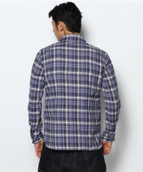 NANO universe（ナノユニバース）の「ヴィンテージネルシャツ（シャツ/ブラウス・メンズ・レッド/ブルー/ブラック/インディゴブルー・SMALL/MEDIUM/LARGE）」の7枚目の写真