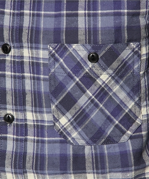 NANO universe（ナノユニバース）の「ヴィンテージネルシャツ（シャツ/ブラウス・メンズ・レッド/ブルー/ブラック/インディゴブルー・SMALL/MEDIUM/LARGE）」の10枚目の写真