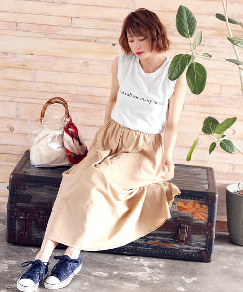 KOBE LETTUCE（コウベレタス）の「選べる3デザインノースリーブカットソー＊レディース/トップス/タンクトップ[C3327]神戸レタス（タンクトップ・レディース・オフホワイト/ネイビー/ブラック/ホワイト系その他/ホワイト系その他2/ブラック系その他/ブラック系その他2/ブルー系その他/ブルー系その他2・FREE）」の20枚目の写真