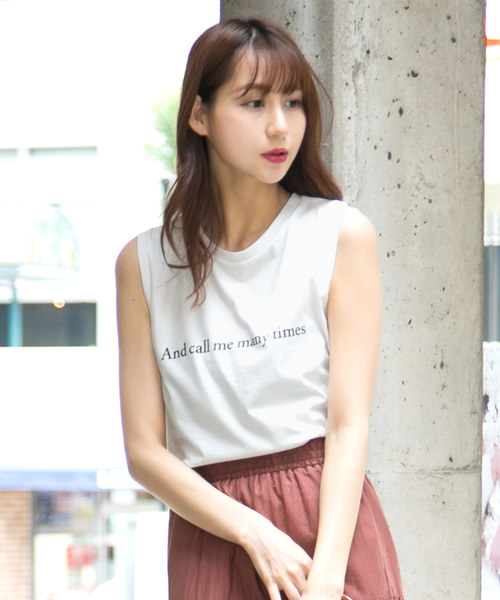 KOBE LETTUCE（コウベレタス）の「選べる3デザインノースリーブカットソー＊レディース/トップス/タンクトップ[C3327]神戸レタス（タンクトップ・レディース・オフホワイト/ネイビー/ブラック/ホワイト系その他/ホワイト系その他2/ブラック系その他/ブラック系その他2/ブルー系その他/ブルー系その他2・FREE）」の22枚目の写真