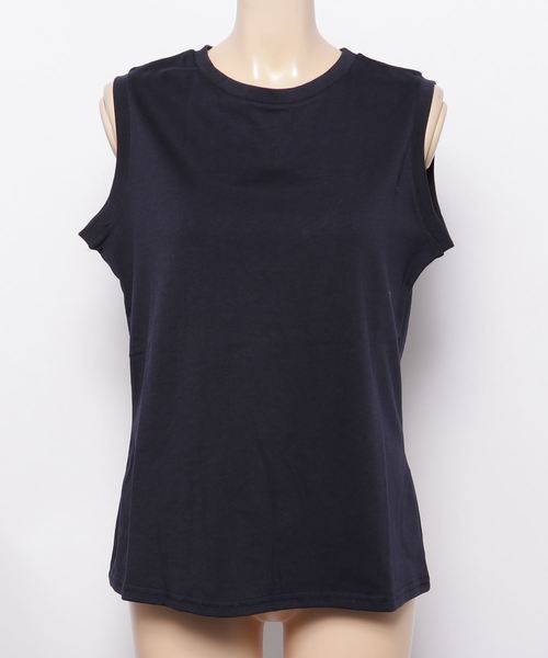 KOBE LETTUCE（コウベレタス）の「選べる3デザインノースリーブカットソー＊レディース/トップス/タンクトップ[C3327]神戸レタス（タンクトップ・レディース・オフホワイト/ネイビー/ブラック/ホワイト系その他/ホワイト系その他2/ブラック系その他/ブラック系その他2/ブルー系その他/ブルー系その他2・FREE）」の8枚目の写真