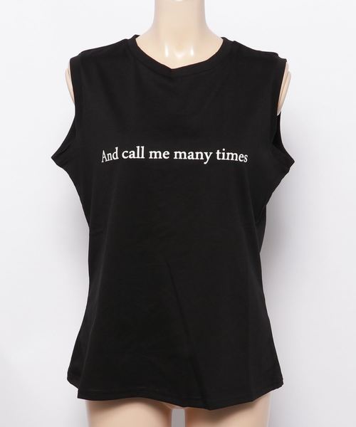 KOBE LETTUCE（コウベレタス）の「選べる3デザインノースリーブカットソー＊レディース/トップス/タンクトップ[C3327]神戸レタス（タンクトップ・レディース・オフホワイト/ネイビー/ブラック/ホワイト系その他/ホワイト系その他2/ブラック系その他/ブラック系その他2/ブルー系その他/ブルー系その他2・FREE）」の5枚目の写真