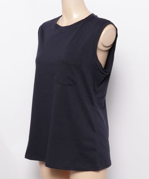 KOBE LETTUCE（コウベレタス）の「選べる3デザインノースリーブカットソー＊レディース/トップス/タンクトップ[C3327]神戸レタス（タンクトップ・レディース・オフホワイト/ネイビー/ブラック/ホワイト系その他/ホワイト系その他2/ブラック系その他/ブラック系その他2/ブルー系その他/ブルー系その他2・FREE）」の10枚目の写真