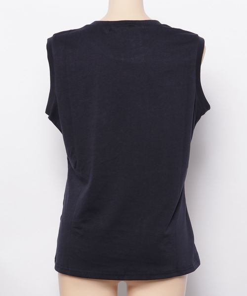 KOBE LETTUCE（コウベレタス）の「選べる3デザインノースリーブカットソー＊レディース/トップス/タンクトップ[C3327]神戸レタス（タンクトップ・レディース・オフホワイト/ネイビー/ブラック/ホワイト系その他/ホワイト系その他2/ブラック系その他/ブラック系その他2/ブルー系その他/ブルー系その他2・FREE）」の11枚目の写真